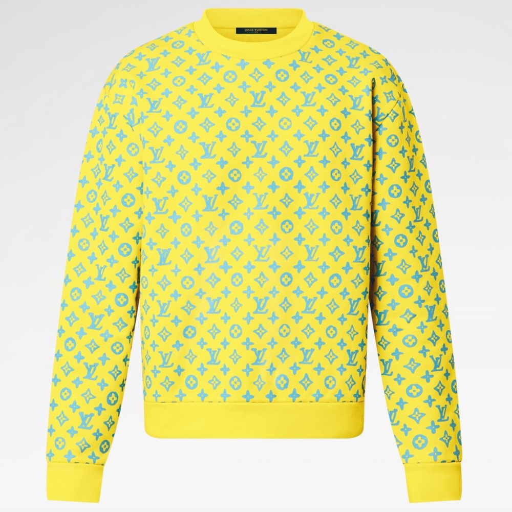 Yellow and Turquoise Louis Vuitton Crewneck
